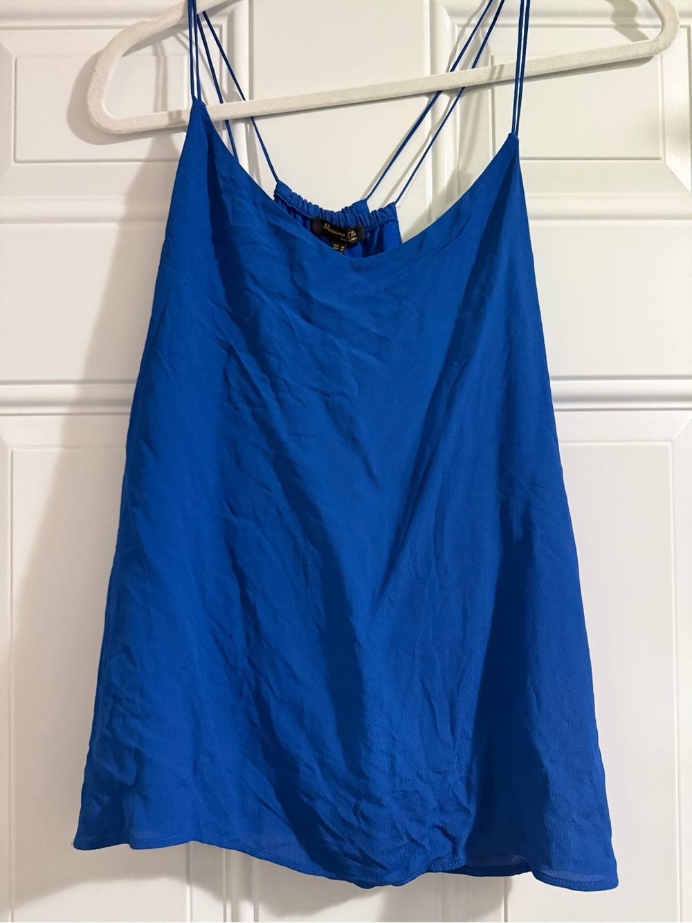 46. Massimo Dutti Royal Blue Double-Strap Camisole Medium